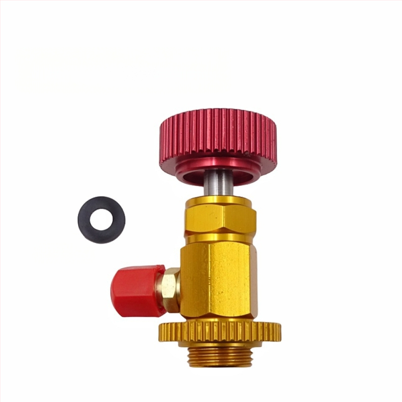 Automobiļa gaisa kondicionieris plus freona savienotāja aukstumaģenta pudeļu attaisāmā instrumentu piederumi augsta un zema spiediena savienotāja blīvgredzena spiediena mērītājs