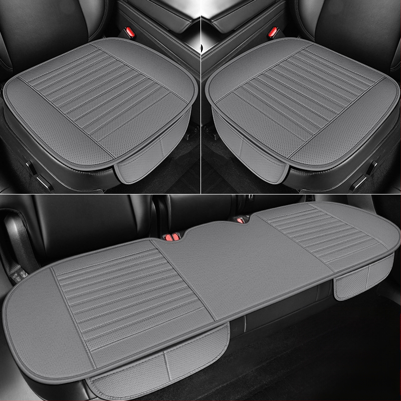 2025. aasta uus täisnahast autoistmepadja kolmeosaline komplekt igaks aastaajaks