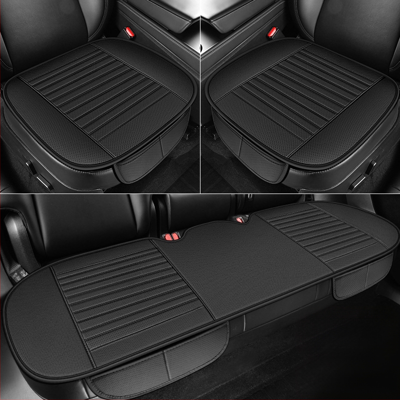 2025. aasta uus täisnahast autoistmepadja kolmeosaline komplekt igaks aastaajaks