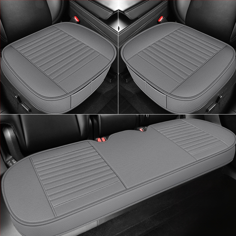 2025. aasta uus täisnahast autoistmepadja kolmeosaline komplekt igaks aastaajaks