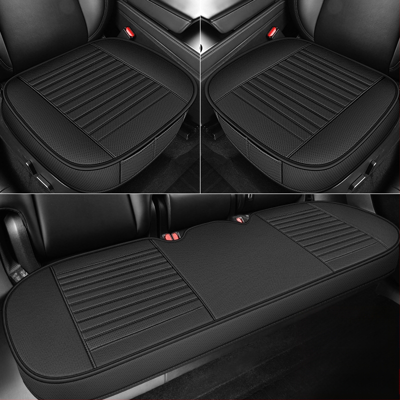 2025. aasta uus täisnahast autoistmepadja kolmeosaline komplekt igaks aastaajaks