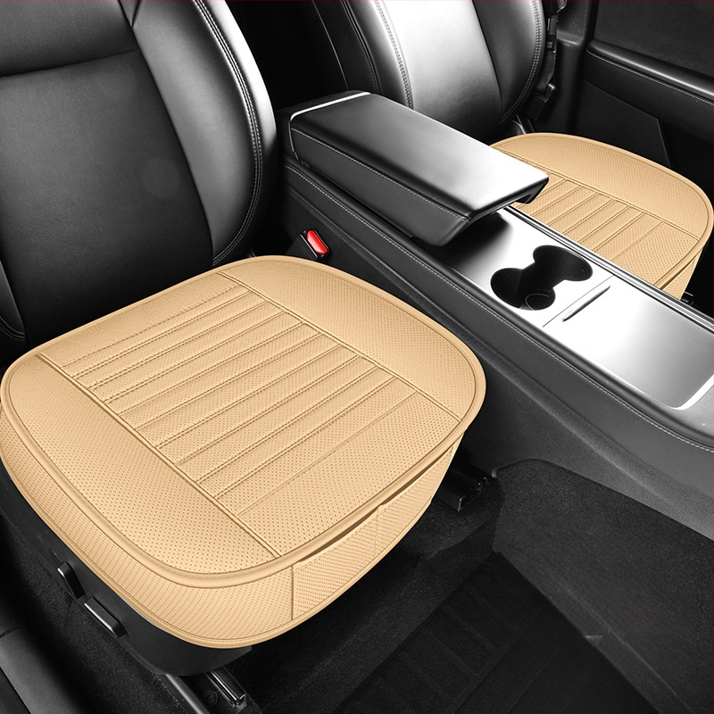 2025. aasta uus täisnahast autoistmepadja kolmeosaline komplekt igaks aastaajaks