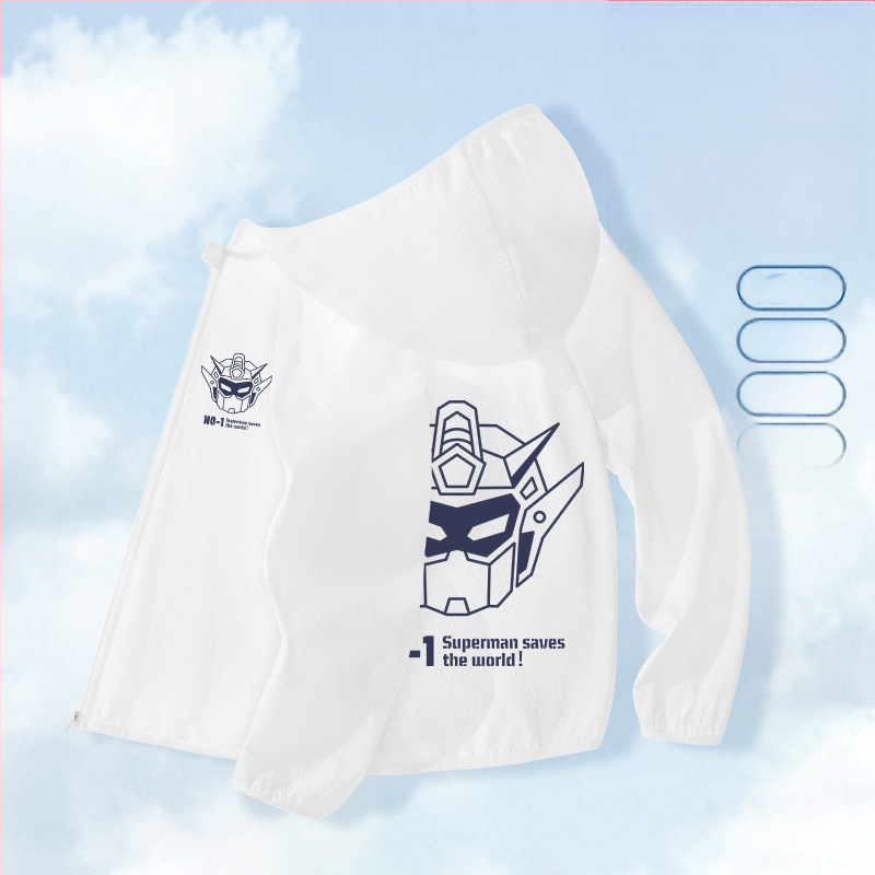 Berniukų drabužiai nuo saulės, 2025 m. vasarai, nauja universali striukė, skirta vaikams, skirtiems lauko sportui, nuo saulės, berniukiški kvėpuojantys vasaros drabužiai.