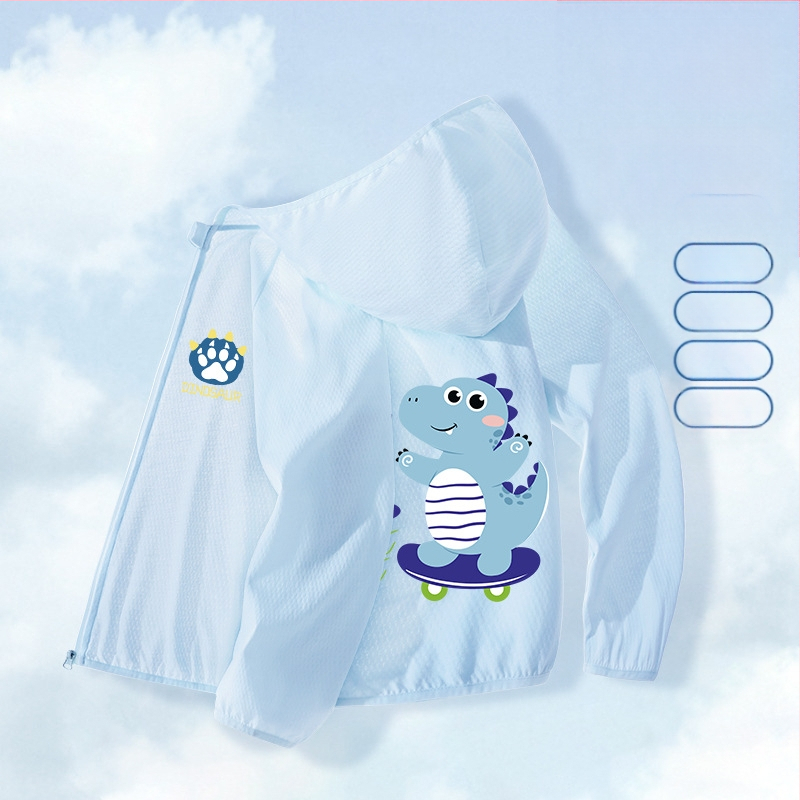 Berniukų drabužiai nuo saulės, 2025 m. vasarai, nauja universali striukė, skirta vaikams, skirtiems lauko sportui, nuo saulės, berniukiški kvėpuojantys vasaros drabužiai.