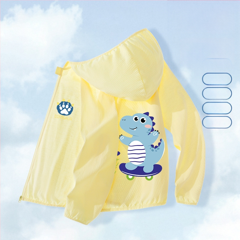 Berniukų drabužiai nuo saulės, 2025 m. vasarai, nauja universali striukė, skirta vaikams, skirtiems lauko sportui, nuo saulės, berniukiški kvėpuojantys vasaros drabužiai.