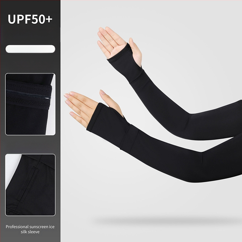Ruidong lauko dviračių ledo rankovė vasarinė ledo pojūčio vienspalvė kvėpuojanti rankos rankovė Ice Silk neslystanti rankovė ledo rankovė didmeninė prekyba