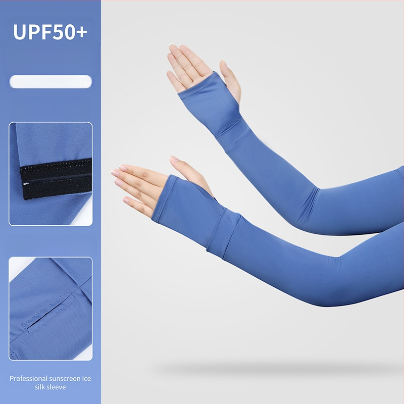 Ruidong lauko dviračių ledo rankovė vasarinė ledo pojūčio vienspalvė kvėpuojanti rankos rankovė Ice Silk neslystanti rankovė ledo rankovė didmeninė prekyba