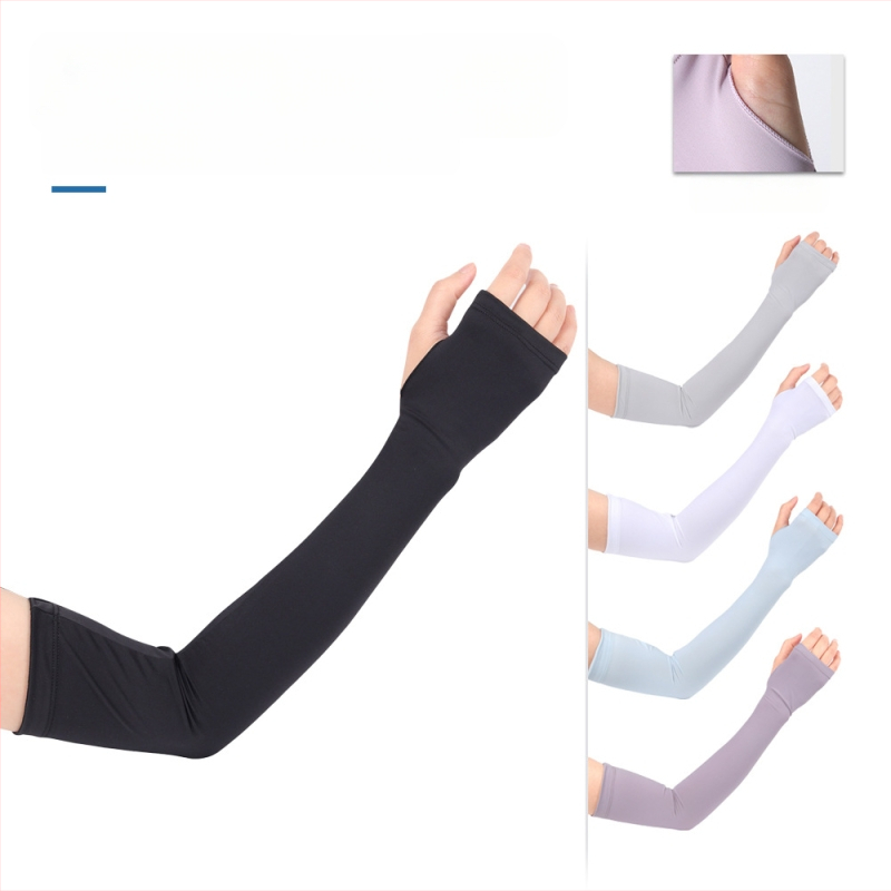 Ruidong lauko dviračių ledo rankovė vasarinė ledo pojūčio vienspalvė kvėpuojanti rankos rankovė Ice Silk neslystanti rankovė ledo rankovė didmeninė prekyba