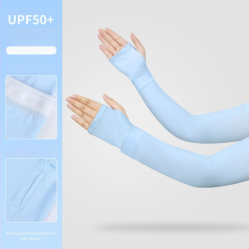 Ruidong lauko dviračių ledo rankovė vasarinė ledo pojūčio vienspalvė kvėpuojanti rankos rankovė Ice Silk neslystanti rankovė ledo rankovė didmeninė prekyba