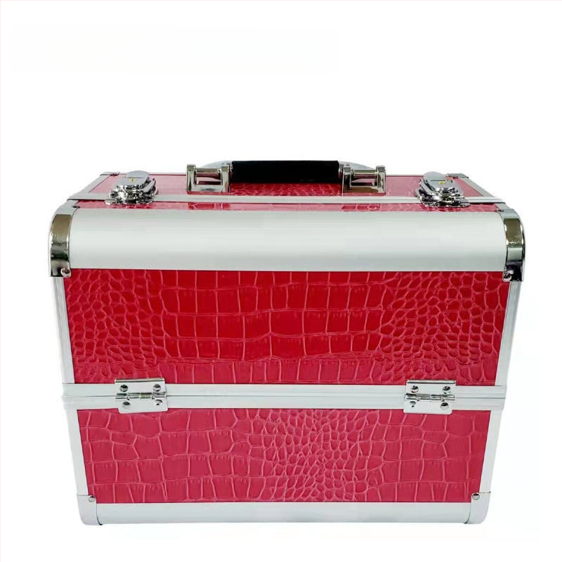 Nešiojama didelės talpos makiažo dėžutė, profesionali manikiūro ir blakstienų pusiau ilgalaikių tatuiruočių įrankių dėžutė, vizažisto ir makiažo laikymo dėžutė