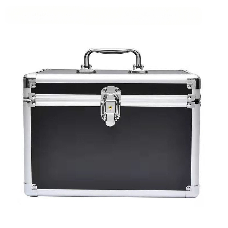 Nešiojama didelės talpos makiažo dėžutė, profesionali manikiūro ir blakstienų pusiau ilgalaikių tatuiruočių įrankių dėžutė, vizažisto ir makiažo laikymo dėžutė