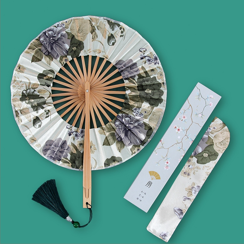 Antiikne väike ümmargune kokkupandav daamide tuuleveski ventilaator Hiina stiilis retro väike ventilaator suvine kingitus kokkupandav ventilaator hulgimüük