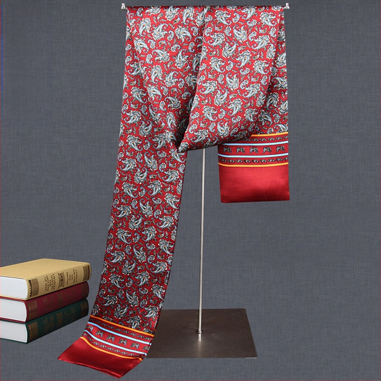 100% zīdkoka zīda vīriešu šalle, divslāņu zīda šalle, rūtaina, vīriešu angļu stila pusmūža un vecu vīriešu šalle, rudens un ziemas plāna