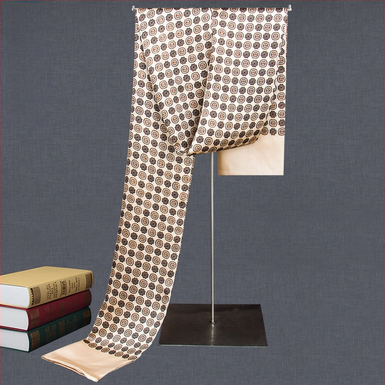 100% zīdkoka zīda vīriešu šalle, divslāņu zīda šalle, rūtaina, vīriešu angļu stila pusmūža un vecu vīriešu šalle, rudens un ziemas plāna