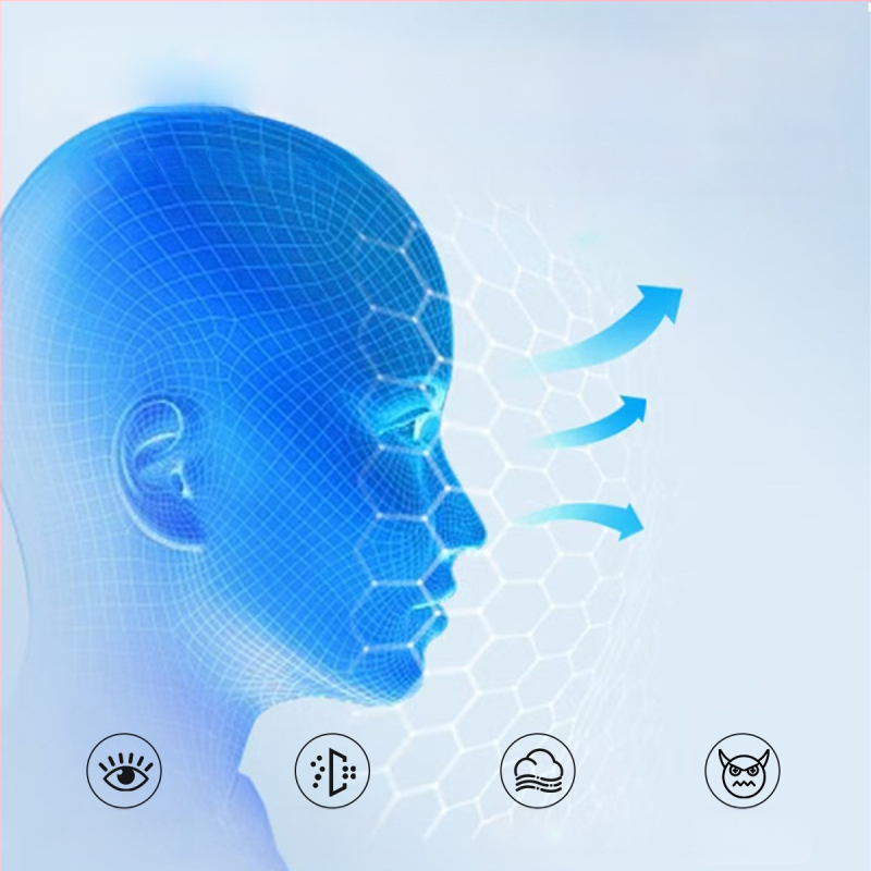 Piiriülene halloweeni jõulude ajal naljakas karnevali peakate, kuri verd sülitav klounimask, punase ninaga peakate