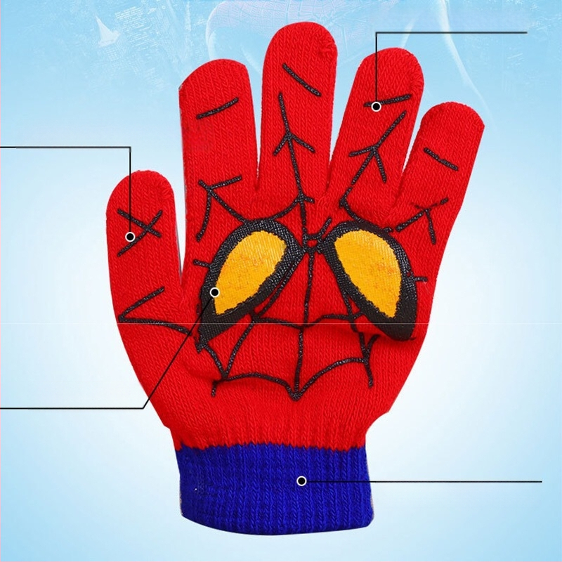 Uus Ämblikmehe laste kootud müts, soojad kindad, Marveli multifilm ja televisioon, mis ümbritsevad sügist ja talve, uus hulgimüük, väliskaubandus