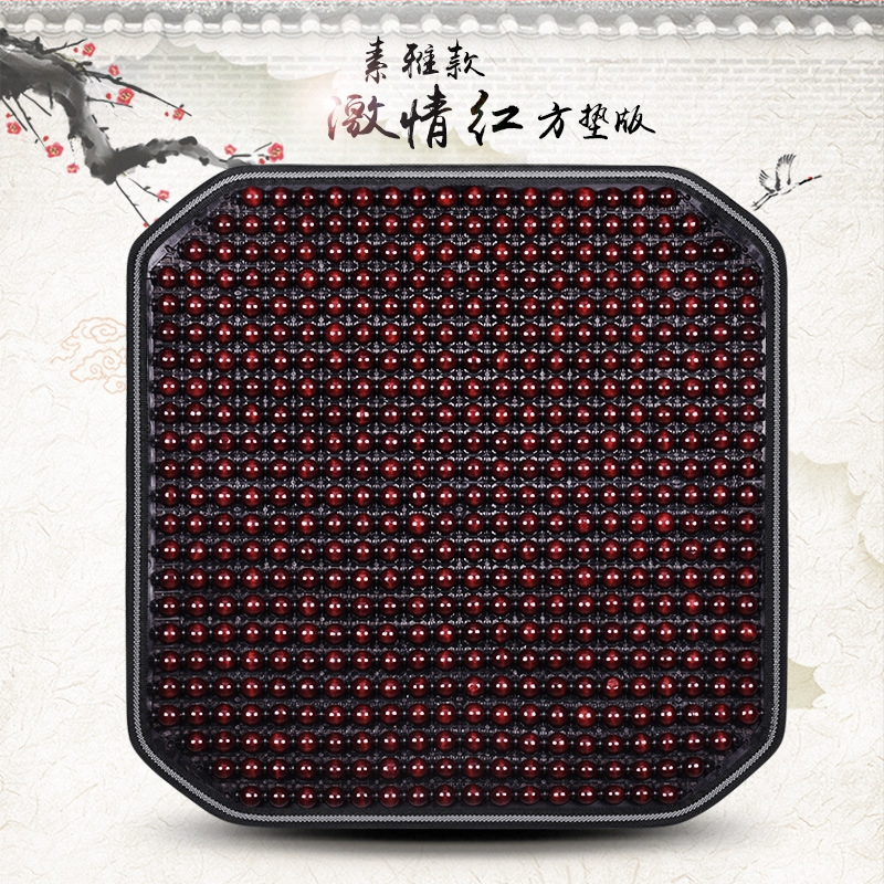 Autoistmepadi suvine uus lahe matt ühes tükis helmestega kolmeosaline komplekt tagumine vöökoht vahtra helmestega matt autoistmepadi