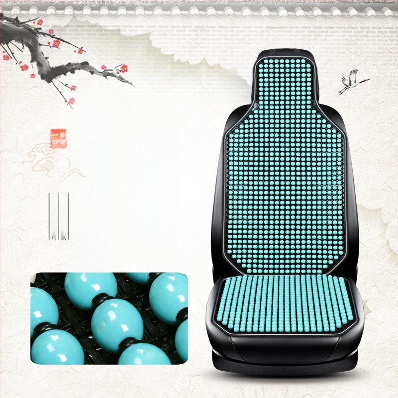 Autoistmepadi suvine uus lahe matt ühes tükis helmestega kolmeosaline komplekt tagumine vöökoht vahtra helmestega matt autoistmepadi