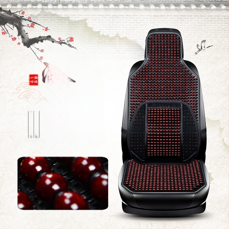 Autoistmepadi suvine uus lahe matt ühes tükis helmestega kolmeosaline komplekt tagumine vöökoht vahtra helmestega matt autoistmepadi