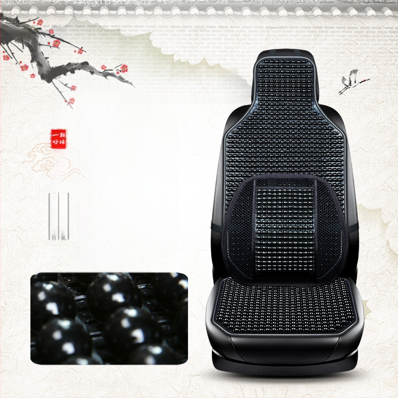 Autoistmepadi suvine uus lahe matt ühes tükis helmestega kolmeosaline komplekt tagumine vöökoht vahtra helmestega matt autoistmepadi