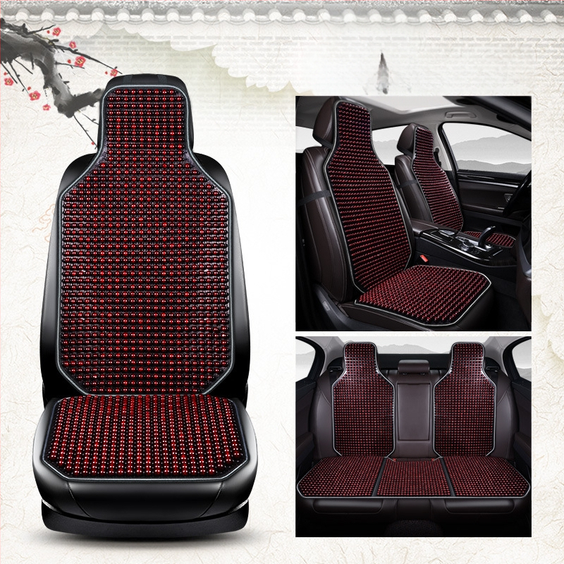 Autoistmepadi suvine uus lahe matt ühes tükis helmestega kolmeosaline komplekt tagumine vöökoht vahtra helmestega matt autoistmepadi