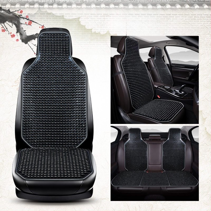 Autoistmepadi suvine uus lahe matt ühes tükis helmestega kolmeosaline komplekt tagumine vöökoht vahtra helmestega matt autoistmepadi