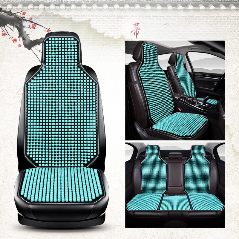 Autoistmepadi suvine uus lahe matt ühes tükis helmestega kolmeosaline komplekt tagumine vöökoht vahtra helmestega matt autoistmepadi