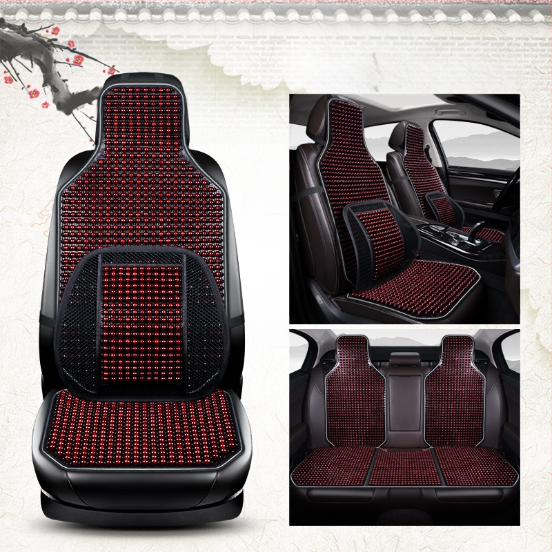 Autoistmepadi suvine uus lahe matt ühes tükis helmestega kolmeosaline komplekt tagumine vöökoht vahtra helmestega matt autoistmepadi