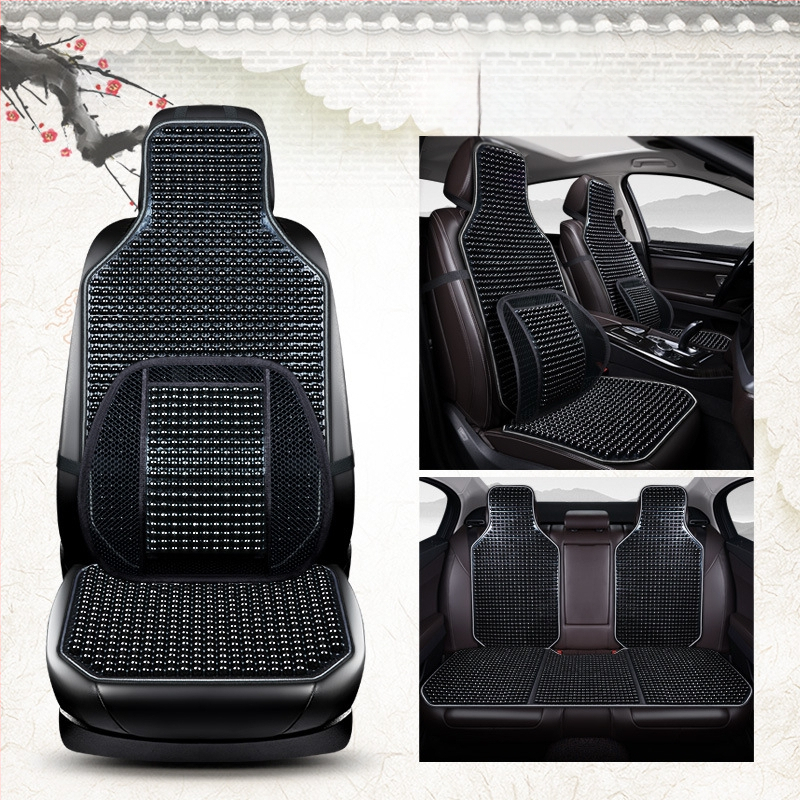 Autoistmepadi suvine uus lahe matt ühes tükis helmestega kolmeosaline komplekt tagumine vöökoht vahtra helmestega matt autoistmepadi