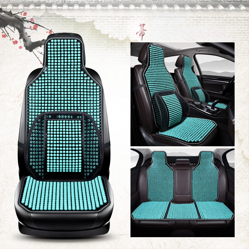 Autoistmepadi suvine uus lahe matt ühes tükis helmestega kolmeosaline komplekt tagumine vöökoht vahtra helmestega matt autoistmepadi