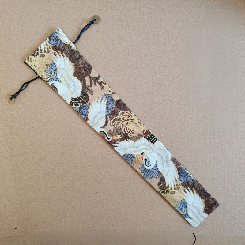 ♡Kokkupandav lehvikkott, lehvikkott, 6/7/8/9,5/10 tolli, linane brokaat, puuvillane kalligraafiline lehvik, kraanakirjaga