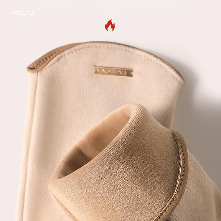 Seemisnahast kindad naistele kevad- ja sügistalvised ratsutamiskindad, puutetundliku ekraaniga, fliisvoodriga, talvised tuulekindlad jalgrattasõidukindad