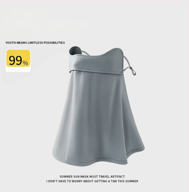 Täisnäo päikesekaitsekreem suvine UV-kaitsega naiste näole Gini päikesevari müts integreeritud kaelakaitse jääsiidist hingav mask