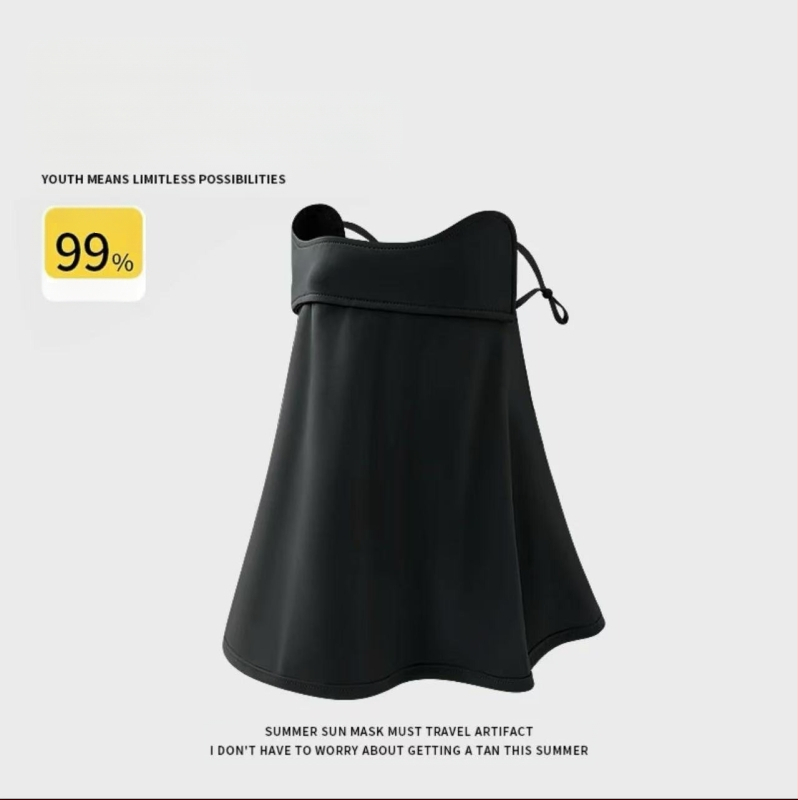 Täisnäo päikesekaitsekreem suvine UV-kaitsega naiste näole Gini päikesevari müts integreeritud kaelakaitse jääsiidist hingav mask