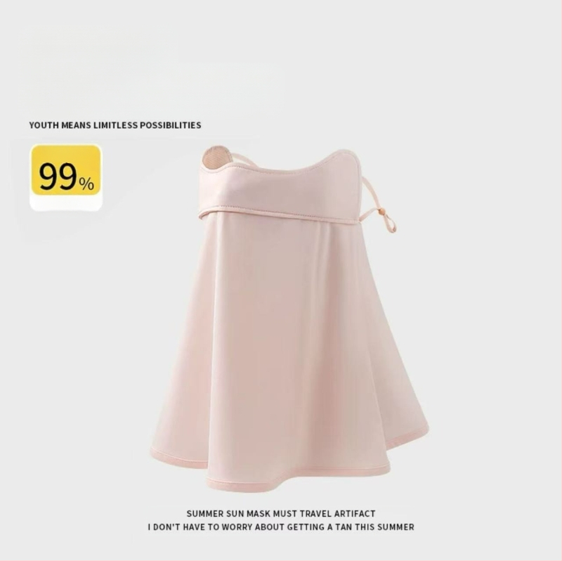 Täisnäo päikesekaitsekreem suvine UV-kaitsega naiste näole Gini päikesevari müts integreeritud kaelakaitse jääsiidist hingav mask