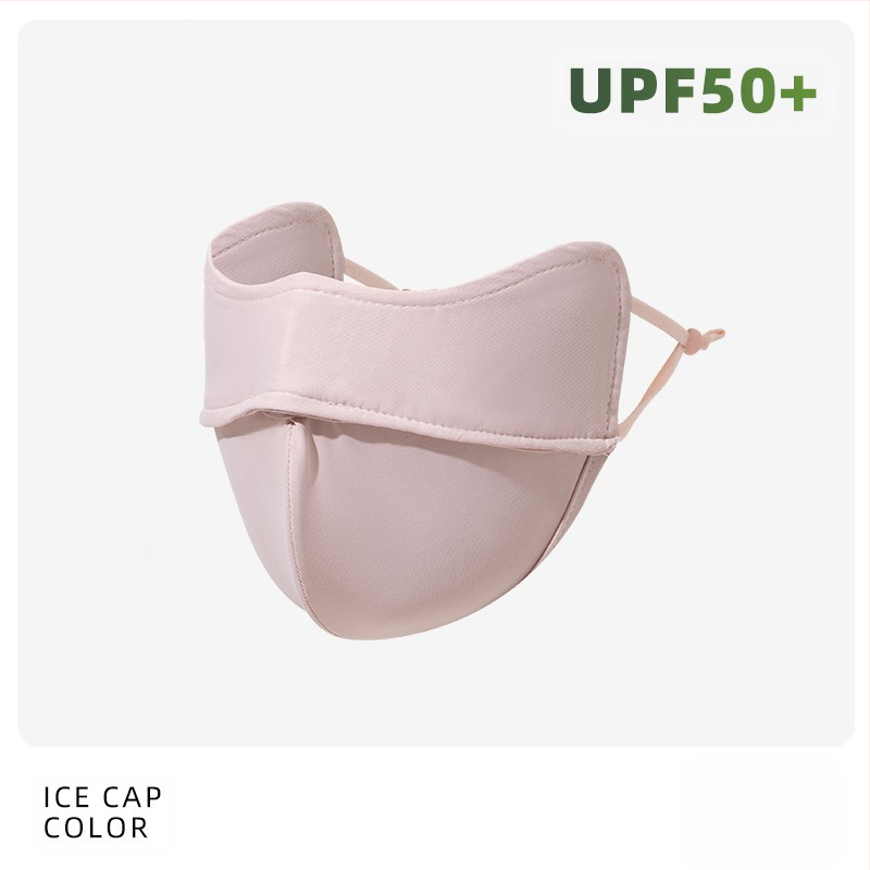 Täisnäo päikesekaitsekreem suvine UV-kaitsega naiste näole Gini päikesevari müts integreeritud kaelakaitse jääsiidist hingav mask
