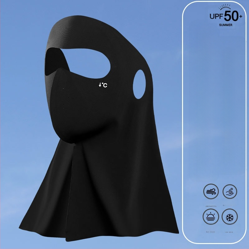 Täisnäo päikesekaitsekreem suvine UV-kaitsega naiste näole Gini päikesevari müts integreeritud kaelakaitse jääsiidist hingav mask