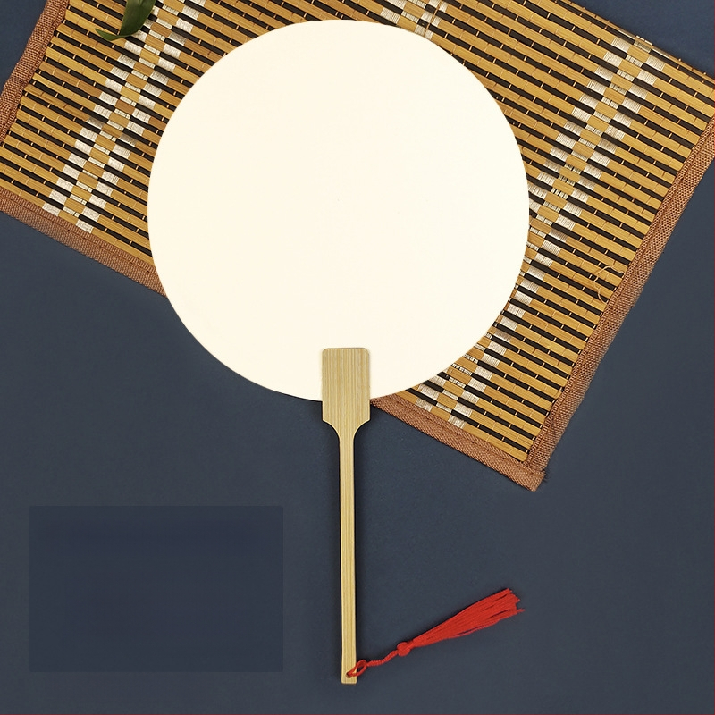 Pleegitusvärvi tühi spetsiaalne antiikne Xuani paberist lehvik, kalligraafiamaal, käsitsi valmistatud isetegemise värvilehtri materjalist paksendatud lehvik