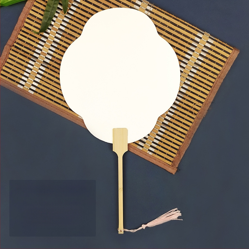 Pleegitusvärvi tühi spetsiaalne antiikne Xuani paberist lehvik, kalligraafiamaal, käsitsi valmistatud isetegemise värvilehtri materjalist paksendatud lehvik