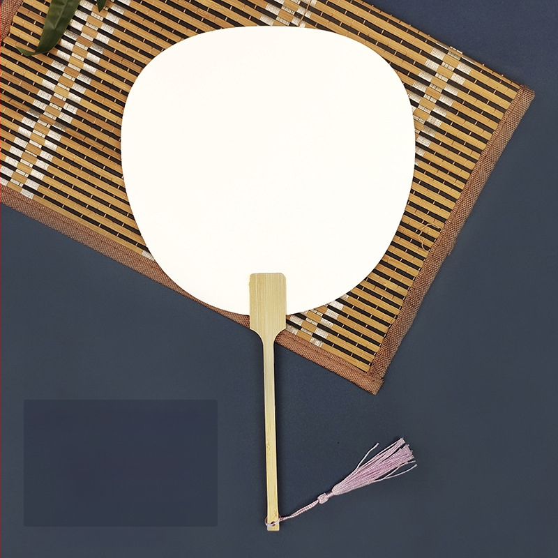 Pleegitusvärvi tühi spetsiaalne antiikne Xuani paberist lehvik, kalligraafiamaal, käsitsi valmistatud isetegemise värvilehtri materjalist paksendatud lehvik