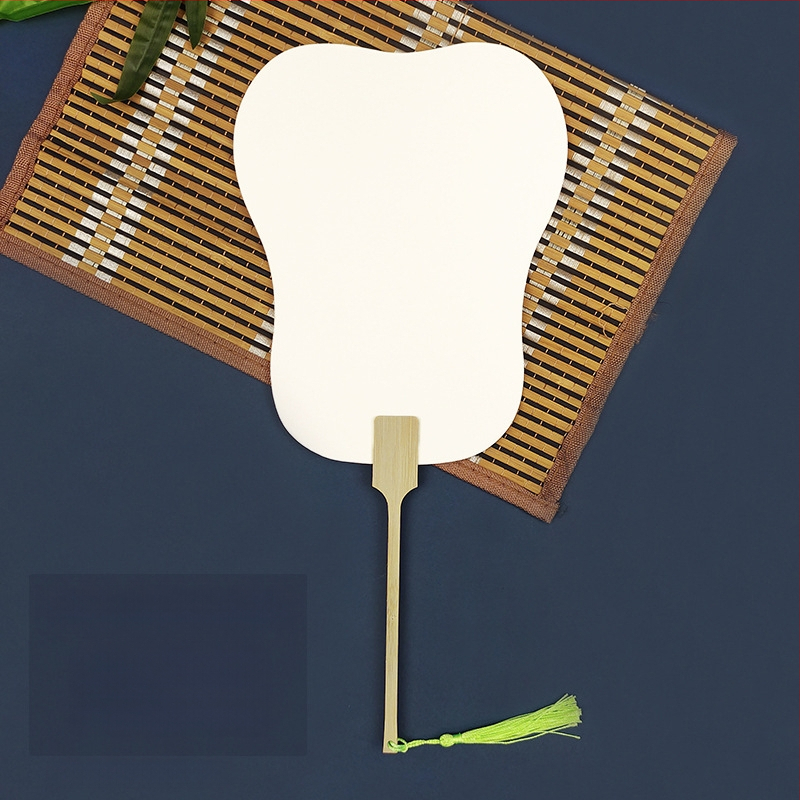 Pleegitusvärvi tühi spetsiaalne antiikne Xuani paberist lehvik, kalligraafiamaal, käsitsi valmistatud isetegemise värvilehtri materjalist paksendatud lehvik