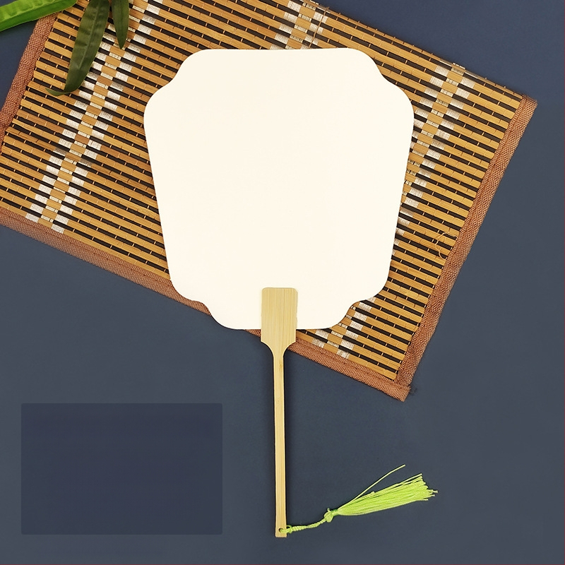 Pleegitusvärvi tühi spetsiaalne antiikne Xuani paberist lehvik, kalligraafiamaal, käsitsi valmistatud isetegemise värvilehtri materjalist paksendatud lehvik