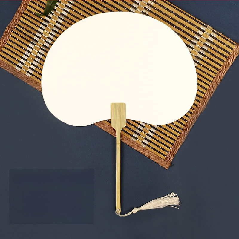 Pleegitusvärvi tühi spetsiaalne antiikne Xuani paberist lehvik, kalligraafiamaal, käsitsi valmistatud isetegemise värvilehtri materjalist paksendatud lehvik