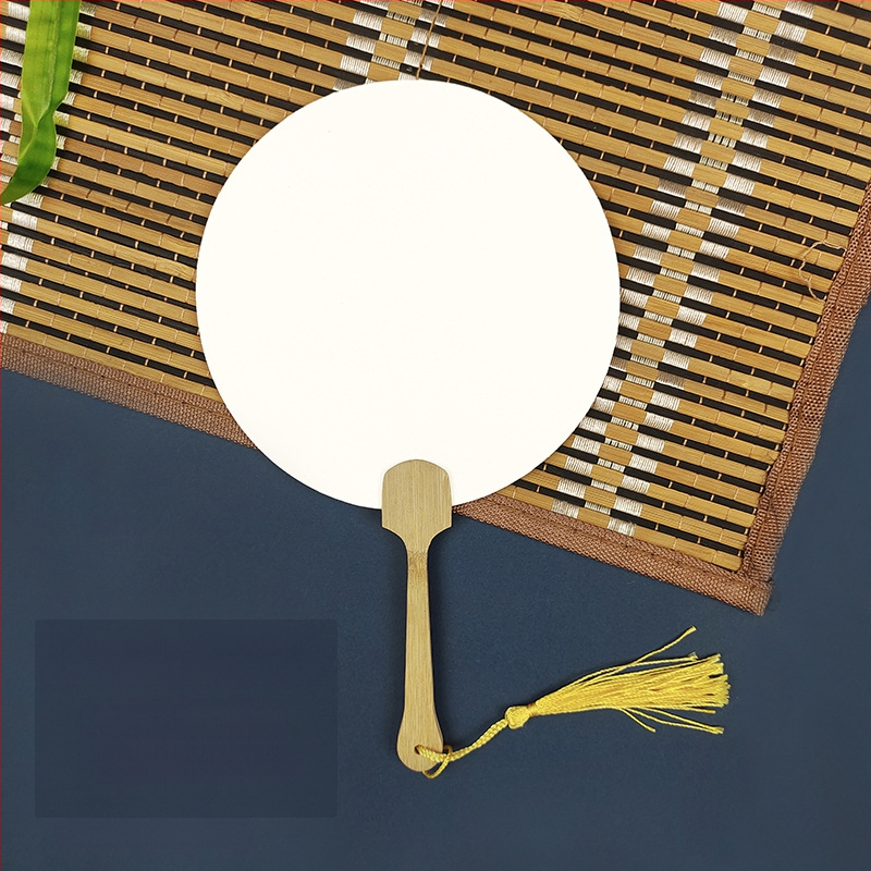 Pleegitusvärvi tühi spetsiaalne antiikne Xuani paberist lehvik, kalligraafiamaal, käsitsi valmistatud isetegemise värvilehtri materjalist paksendatud lehvik