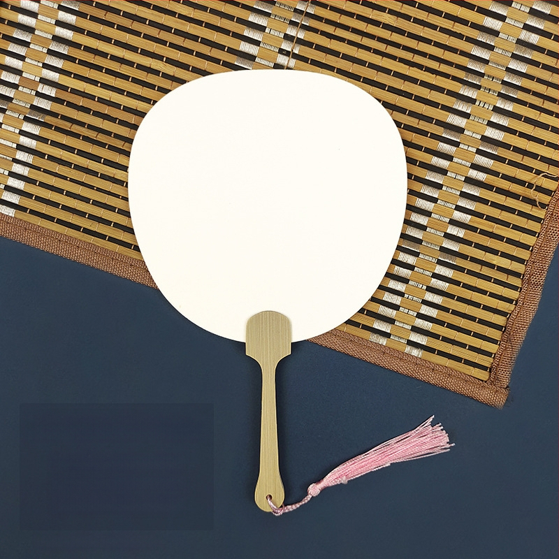 Pleegitusvärvi tühi spetsiaalne antiikne Xuani paberist lehvik, kalligraafiamaal, käsitsi valmistatud isetegemise värvilehtri materjalist paksendatud lehvik