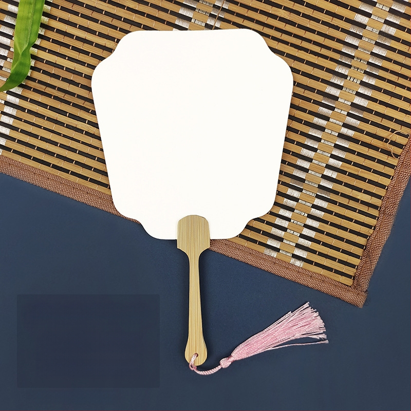 Pleegitusvärvi tühi spetsiaalne antiikne Xuani paberist lehvik, kalligraafiamaal, käsitsi valmistatud isetegemise värvilehtri materjalist paksendatud lehvik