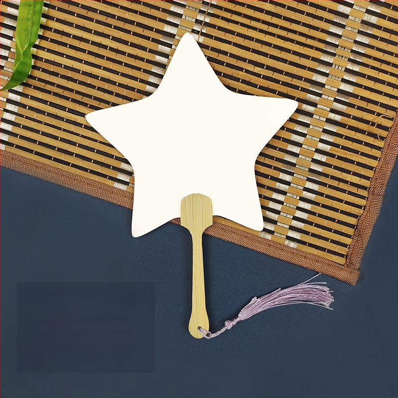 Pleegitusvärvi tühi spetsiaalne antiikne Xuani paberist lehvik, kalligraafiamaal, käsitsi valmistatud isetegemise värvilehtri materjalist paksendatud lehvik