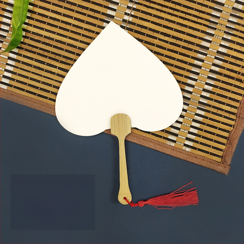 Pleegitusvärvi tühi spetsiaalne antiikne Xuani paberist lehvik, kalligraafiamaal, käsitsi valmistatud isetegemise värvilehtri materjalist paksendatud lehvik