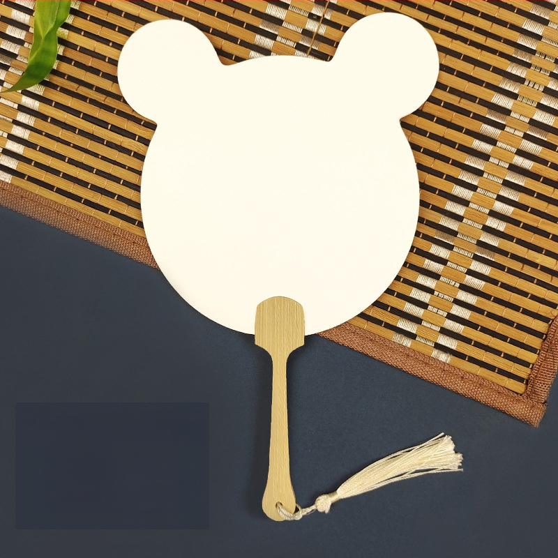 Pleegitusvärvi tühi spetsiaalne antiikne Xuani paberist lehvik, kalligraafiamaal, käsitsi valmistatud isetegemise värvilehtri materjalist paksendatud lehvik