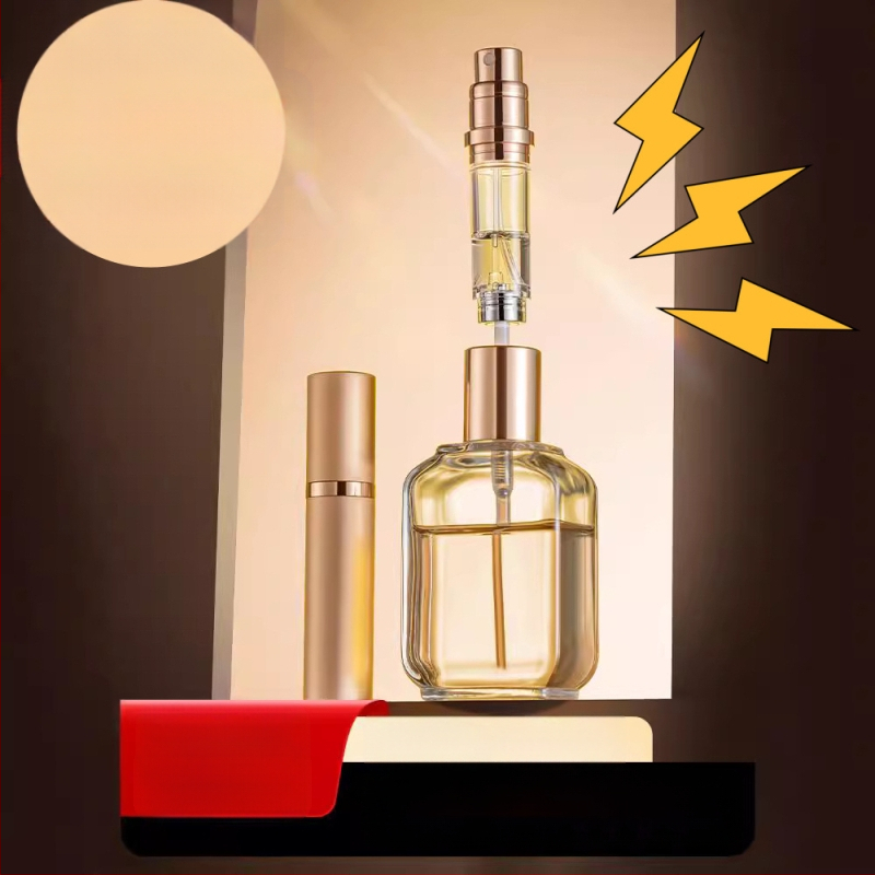 Tipptasemel kaasaskantav miniparfüümipudel, korduvtäidetav parfüümipudel, väike tühi pudel põhjaga, isepumpav pihustuspudel laos